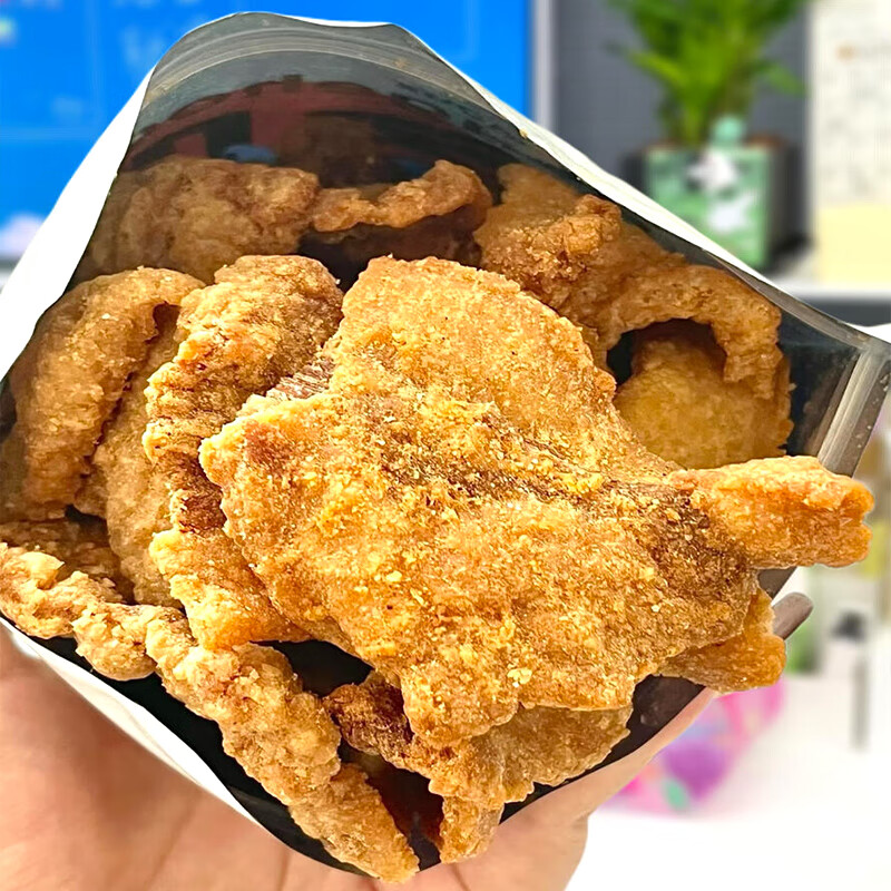 不多言猪油渣零食香酥脆皮五花肉粕脂青岛特产脆哨即食网红小吃休闲食品 【3包/150g】原味*1包+烧烤味*1包+香辣味*1包