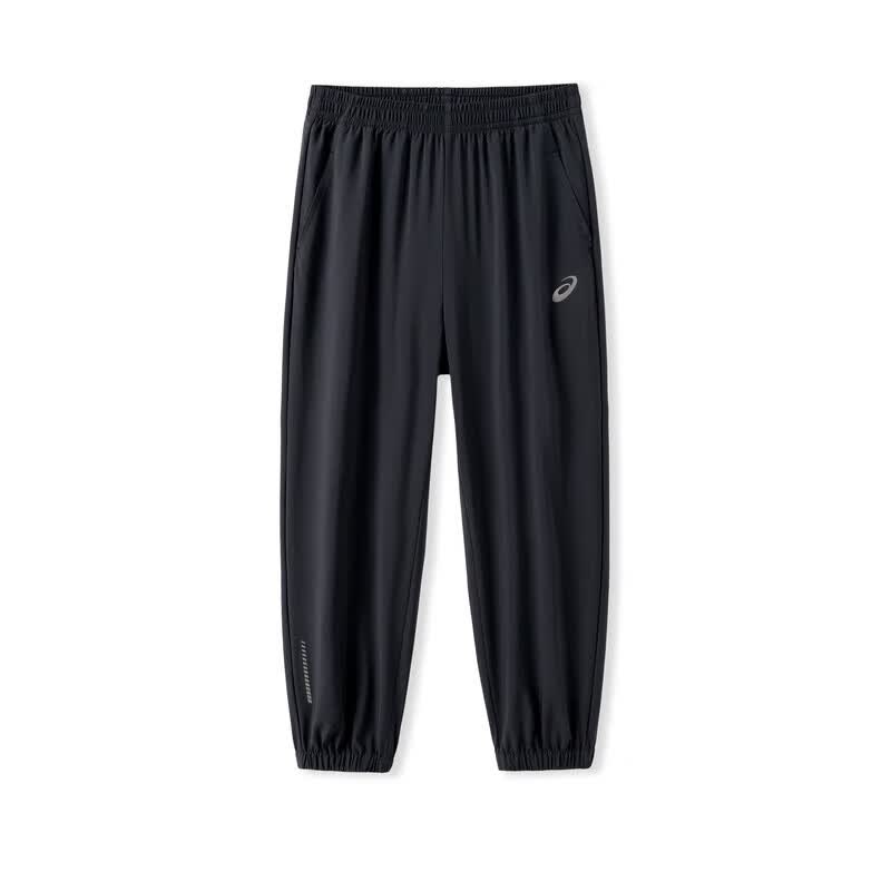 asics【断码清仓】亚瑟士童装春夏防蚊裤轻薄防晒运动裤百搭儿童裤 001黑色 160 cm