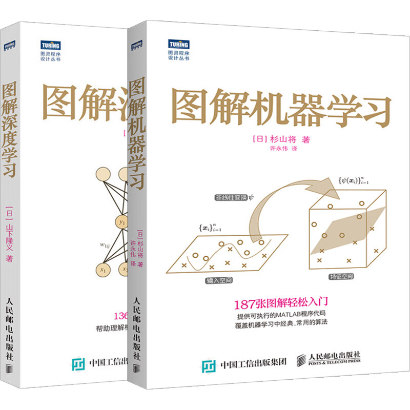 【套装2本】图解深度学习 图解机器学习 机器学习人工智能书籍 深度学习入门 神经网络编程书籍