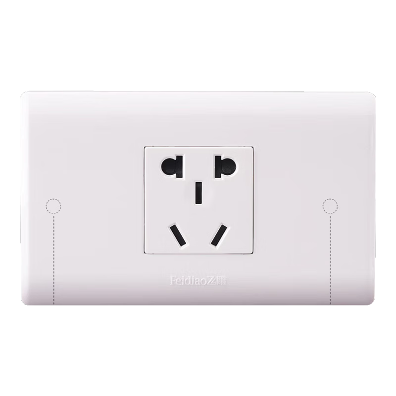 飛雕（FEIDIAO）品牌開關(guān)插座118型家用多孔12孔20孔九孔十二孔9孔多功能電源插座 5孔