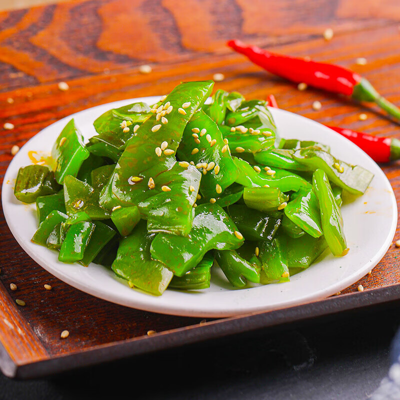 隽品湾 裙带菜梗段305g 足量海白菜香辣梗段亿海即食低脂凉拌菜大连特产 香辣裙带菜梗段305g*3袋