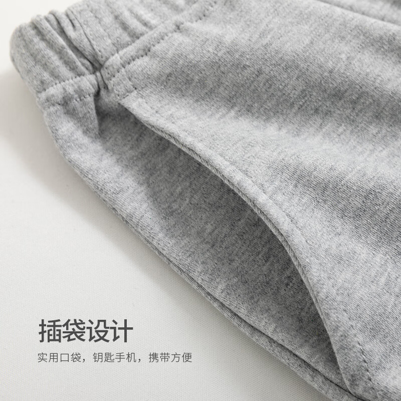 夫尼保罗（FUNIBAOLUO）男士家居裤纯棉长款宽松休闲可外穿全棉春秋薄款青年简约睡裤 菘蓝 3XL