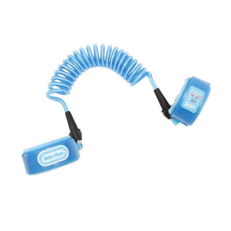 小泰克兒童防走失帶牽引繩寶寶安全肩帶防走丟手環(huán)反光遛娃神器 單手環(huán)藍(lán)色