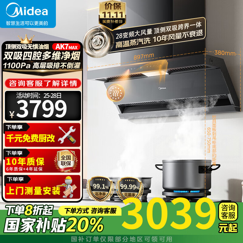 ģMidea25ƷϴAK7D/AK7MAX˫̻1200/1100Paѹ28AIƵϴ 281100paѹϴAK7MAX