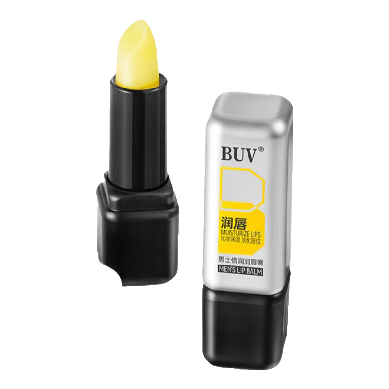 BUV男士润唇膏保湿滋润嘴唇唇部精华补水防干裂脱皮护唇膏凡士林男生 【1抹立润】唇膏