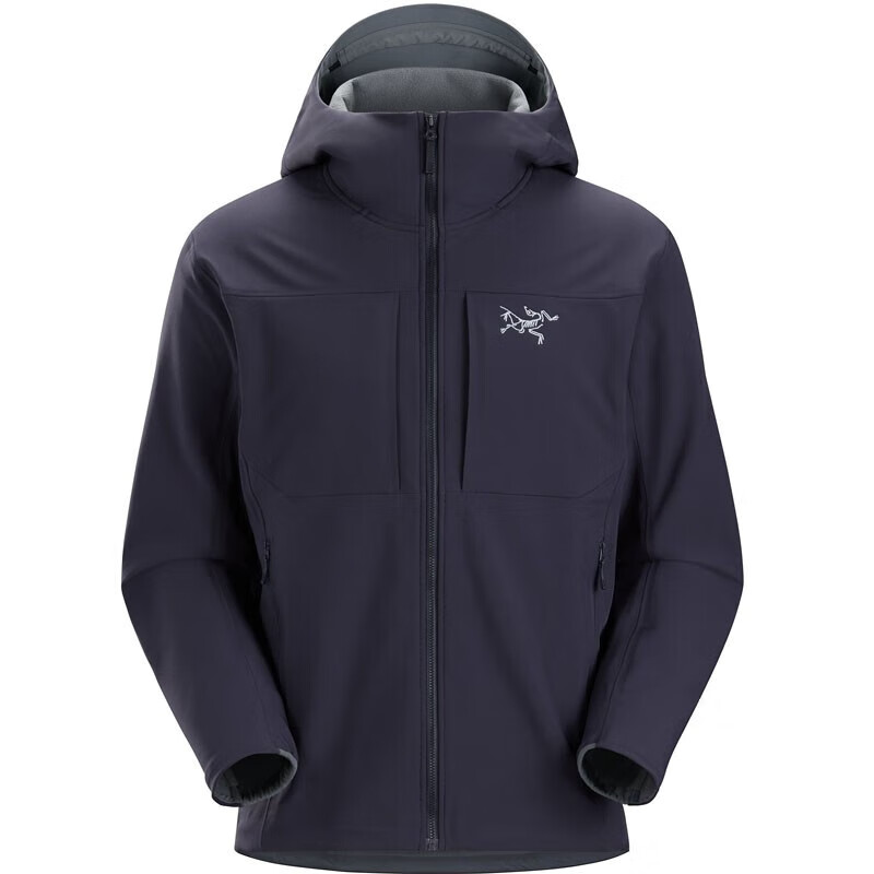 始祖鸟（ARC'TERYX）买手代购Gamma MX Hoody 男士户外薄绒保暖防风雨软壳夹克冲锋衣 Black Sapphire 宝石蓝 2XL