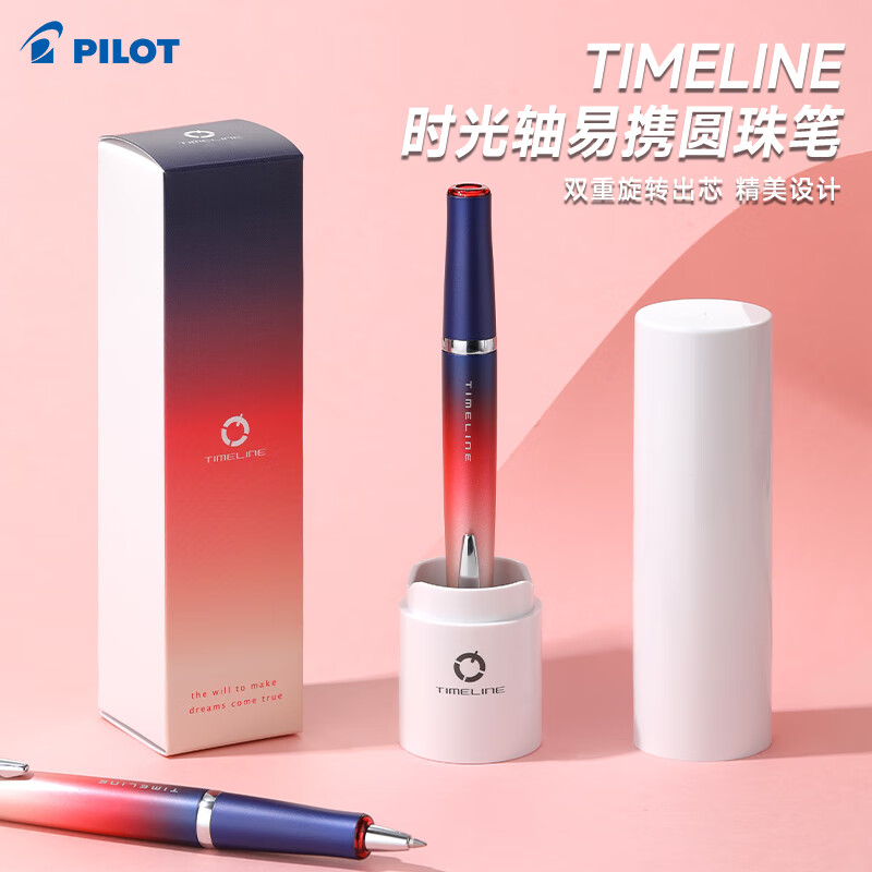 PILOT����TIME LINEʱ����20�����޶�Բ��ʺ�ɫ����Ÿ����ת�����ͭ����������װ������δ�� ����δ��0.7mm ��д��ɫ0.5mm