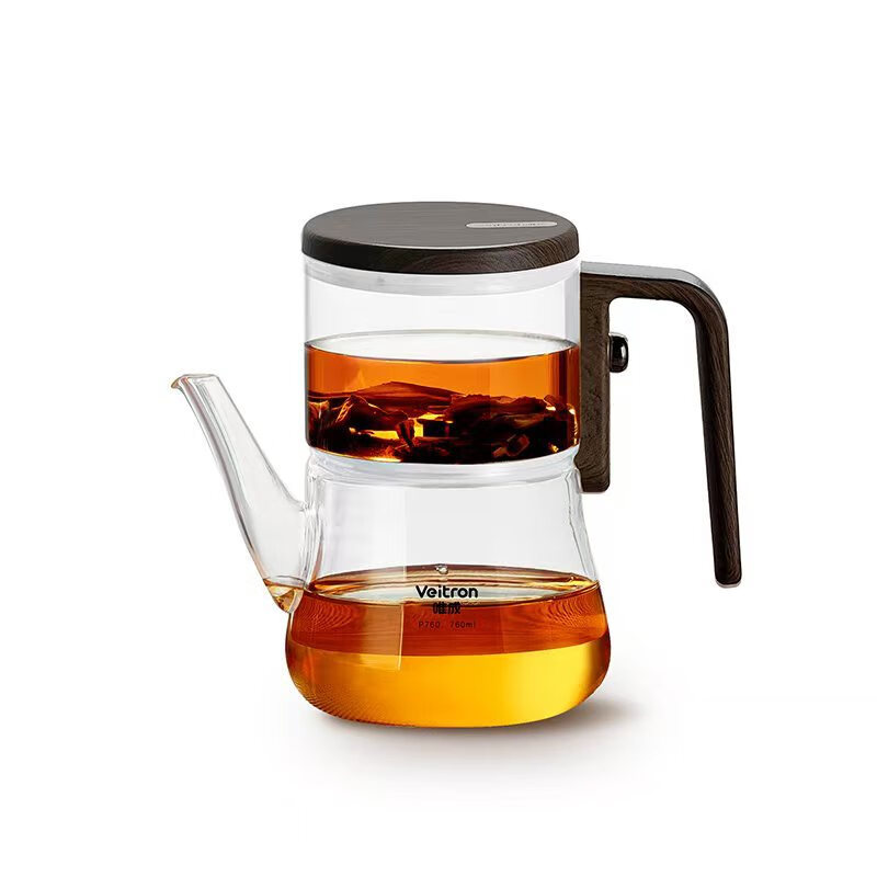 唯成飘逸杯泡茶壶茶水分离茶具泡茶器磁吸全玻璃壶无内胆飘逸杯壶