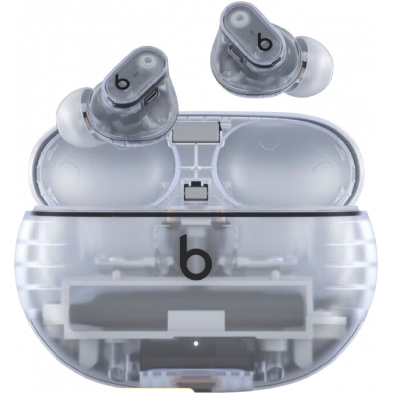 beats真無線降噪耳機(jī)Studio Buds+ 無線藍(lán)牙耳機(jī)內(nèi)置麥克風(fēng)空間音頻IPX4防汗防水杜比全景聲（美版） Transparent