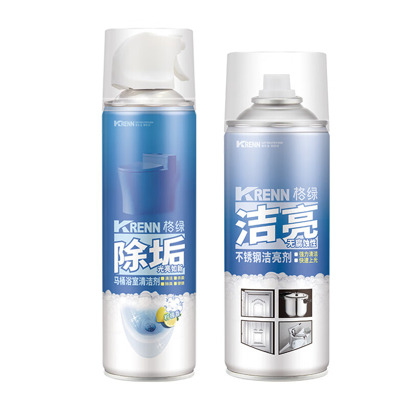 格绿【限量赠品】马桶浴室清洁剂500ml  送不锈钢洁亮剂450ml去垢除黄 马桶浴室清洁剂500ml 【赠送】不锈钢洁亮剂450ml大容量