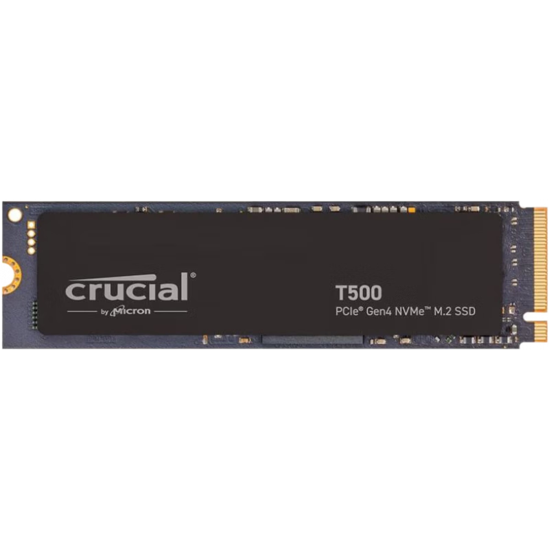 Crucial英睿達T500 Gen4 NVMe M.2內置游戲SSD固態(tài)硬盤(pán)筆記本電腦和臺式機兼容 黑色 500GB