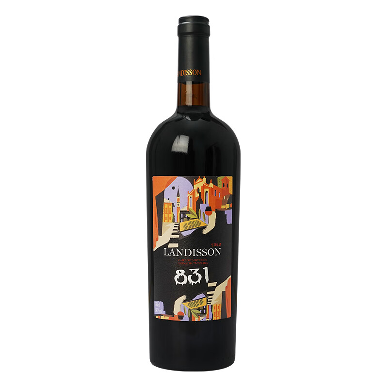 LANGDI进口红酒  干红葡萄酒750ml 勆迪精选831干红葡萄酒双支智利进口