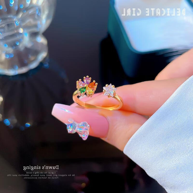 ����ׯ԰���껨�俪�ڽ�ָŮ�պ�С�ڼ�Լ��Ƹ�ʳָ��ring J0092������ơ� ���ڿɵ���