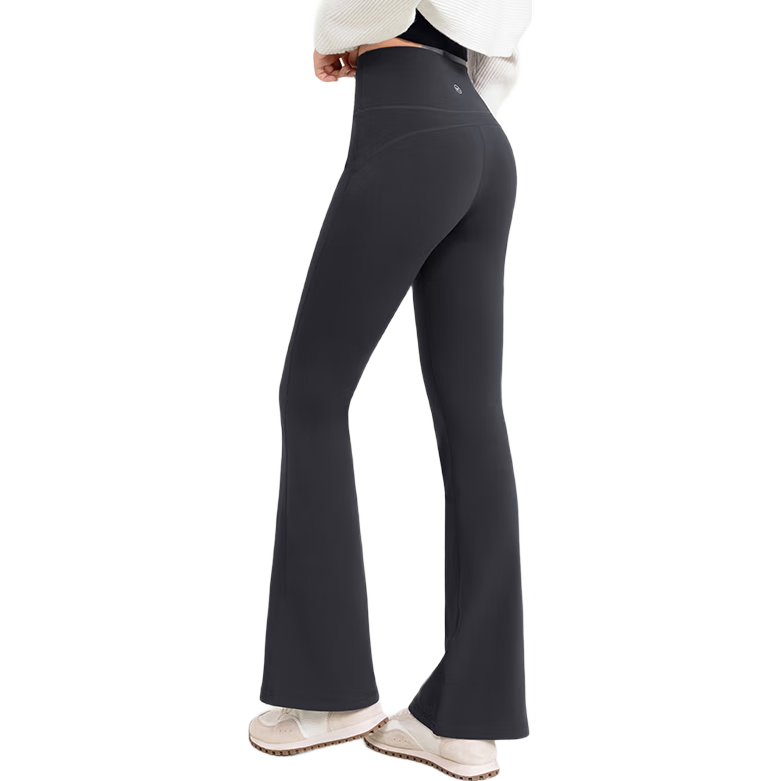 VVC打底裤女春秋外穿鲨鱼安全裤显瘦紧身瑜伽裤女高腰提臀魔术铅笔裤 【冬季微喇裤】星河灰 L 【100-110斤】