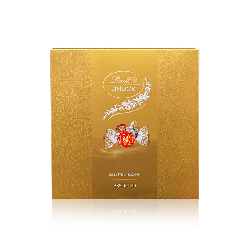 瑞士莲（Lindt）软心精选巧克力 8粒装礼盒 零食 生日礼物 随手礼 生日礼物