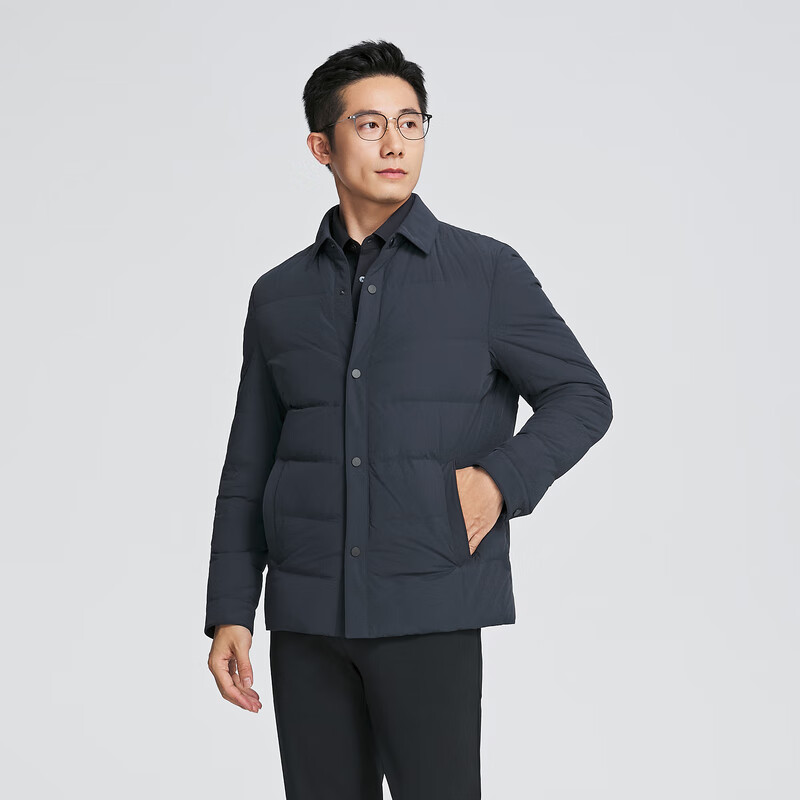 雅戈尔羽绒服男士秋冬中青年羽绒YSYW415570FFA【商场同款】 藏青YSYW415570FFA L 175/96A