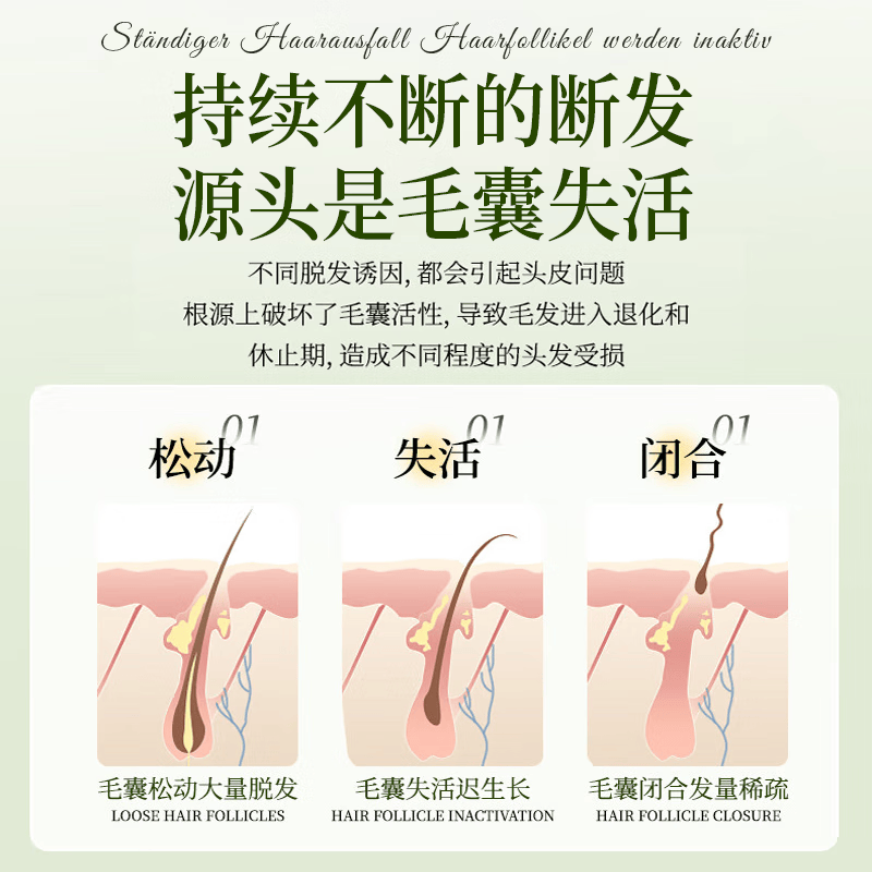 VADERNVA德国侧柏叶洗头发皂新疆乌斯曼草洗头皂何首乌五黑养固发防脱增密 一盒体验装【侧柏叶/乌斯曼洗发皂】