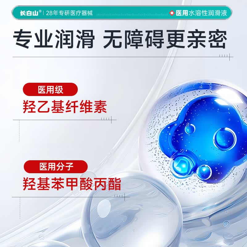 长白山净润人体医用润滑液60ml 夫妻用润滑油房事免洗可舔 润滑剂高潮液 5瓶【情趣挑逗长效抗菌水润】