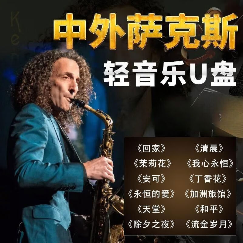 程驼（CHENGTUO）程驼萨克斯轻纯音乐车载U盘中外经典歌曲无损音质优盘 萨克斯180首