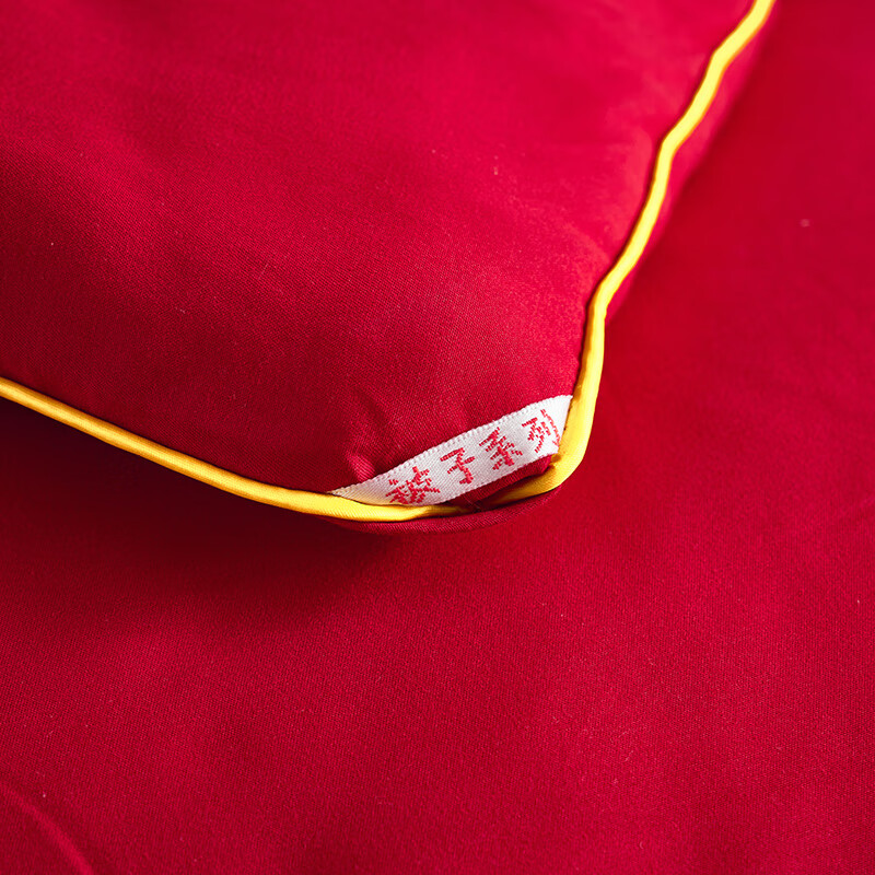 恒源祥 被芯 婚庆亲肤棉刺绣纤维被子结婚陪嫁喜庆春秋冬加厚保暖被芯   婚庆亲肤棉纤维被-花开富贵 220*240cm春秋被【总重5.8斤】