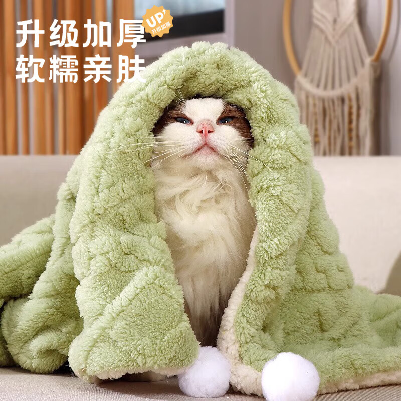 派乐特宠物毛毯猫毯子冬天猫咪狗狗毯子猫窝被子猫垫子睡觉用睡垫地垫L