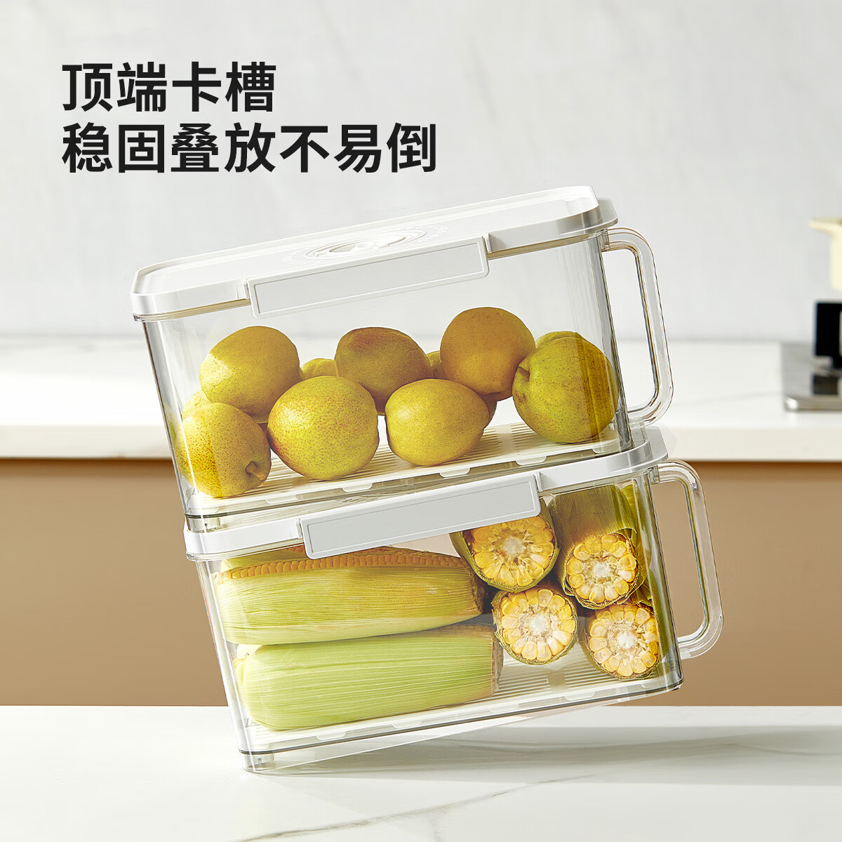 艾仕可真空保鲜盒密封食品级水果蔬菜冷冻分装专用整理冰箱食物收纳盒子 4.5L*1个装+电动抽真空泵