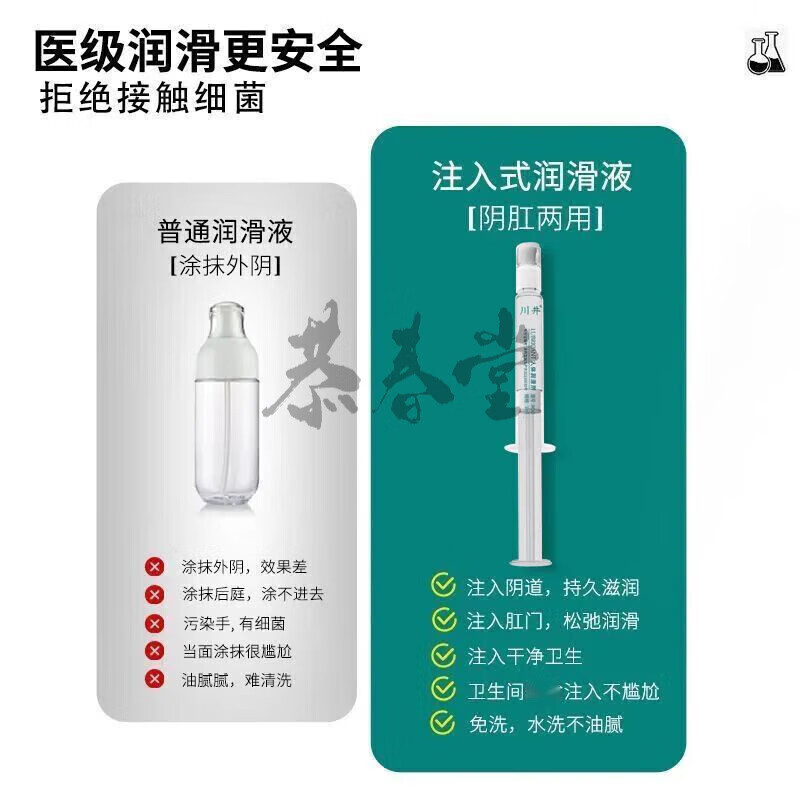 川井人体润滑液玻尿酸夫妻用润滑油房事免洗可舔同房中老年人体润滑剂 独立包装10支
