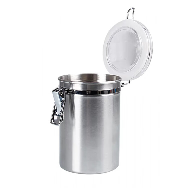 MPPMCK梅森瓶保湿罐斗粮储存密封罐斗草罐分体盖玻璃烟盒送保湿陶土片 3个小号不锈钢保湿罐带保湿片