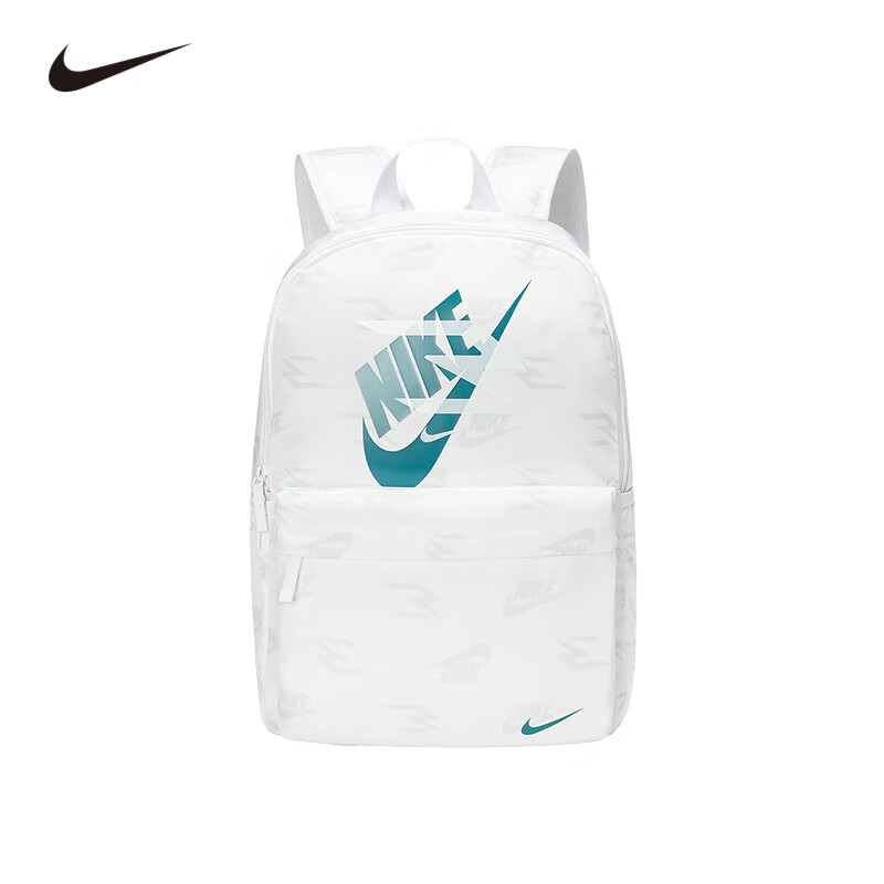 NIKE  耐克双肩包书包大学生电脑包大容量多口袋户外出行收纳包 亮白 8/20【30*15*45cm 约20.3L】