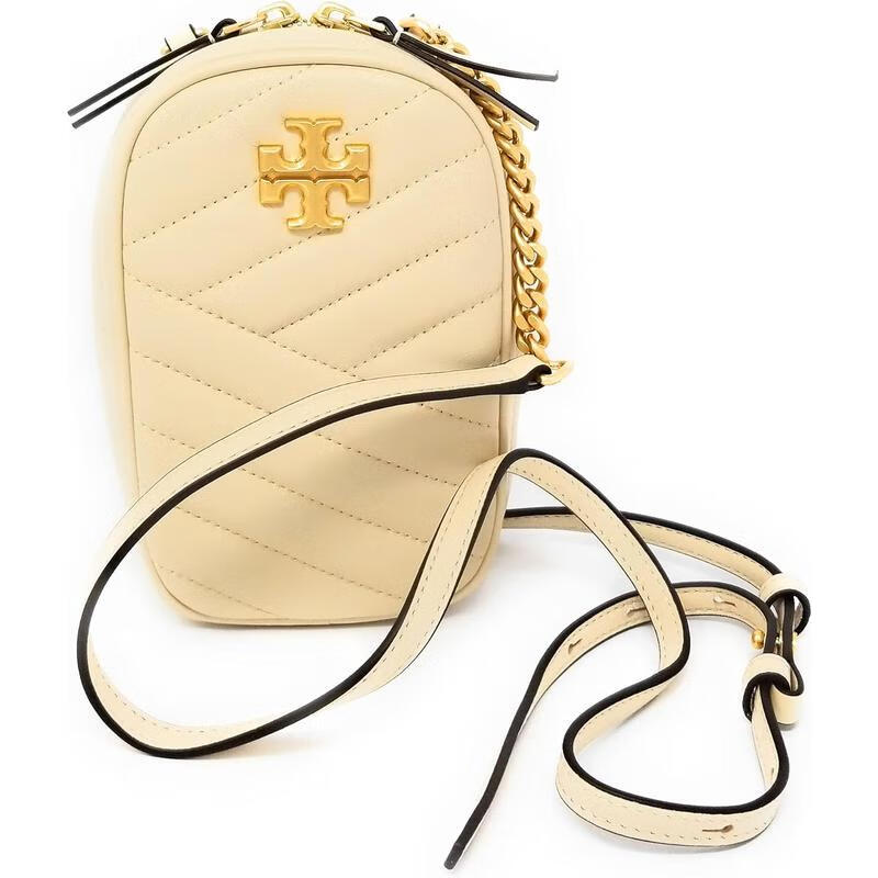 湯麗柏琦（Tory Burch）女式斜挎包新奶油色條紋設計簡(jiǎn)約百搭通勤包 initial