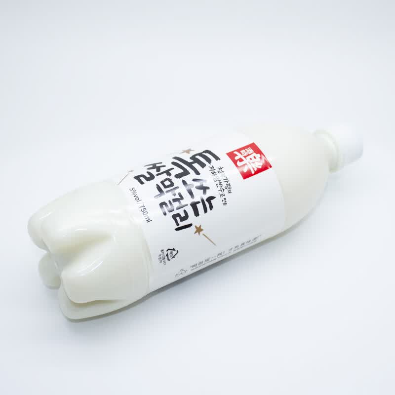 酒时乐韩国进口米酒 原味玛可利发酵酒 低度微醺甜酒 5度 750mL 1瓶 纯米