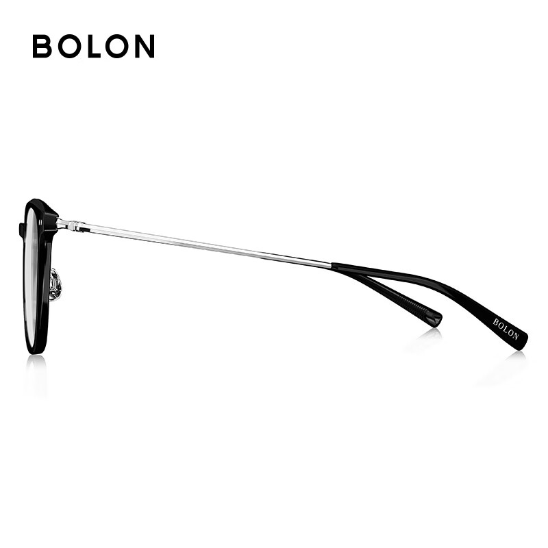 暴龙(BOLON)近视眼镜框 轻质潮流胶框镜架 暴龙眼镜 BJ5199 精选 B10-亮黑镜框 【韩国凯米U2镜片】镜框+凯米U2系列1.74透明镜片(建议900度以内)