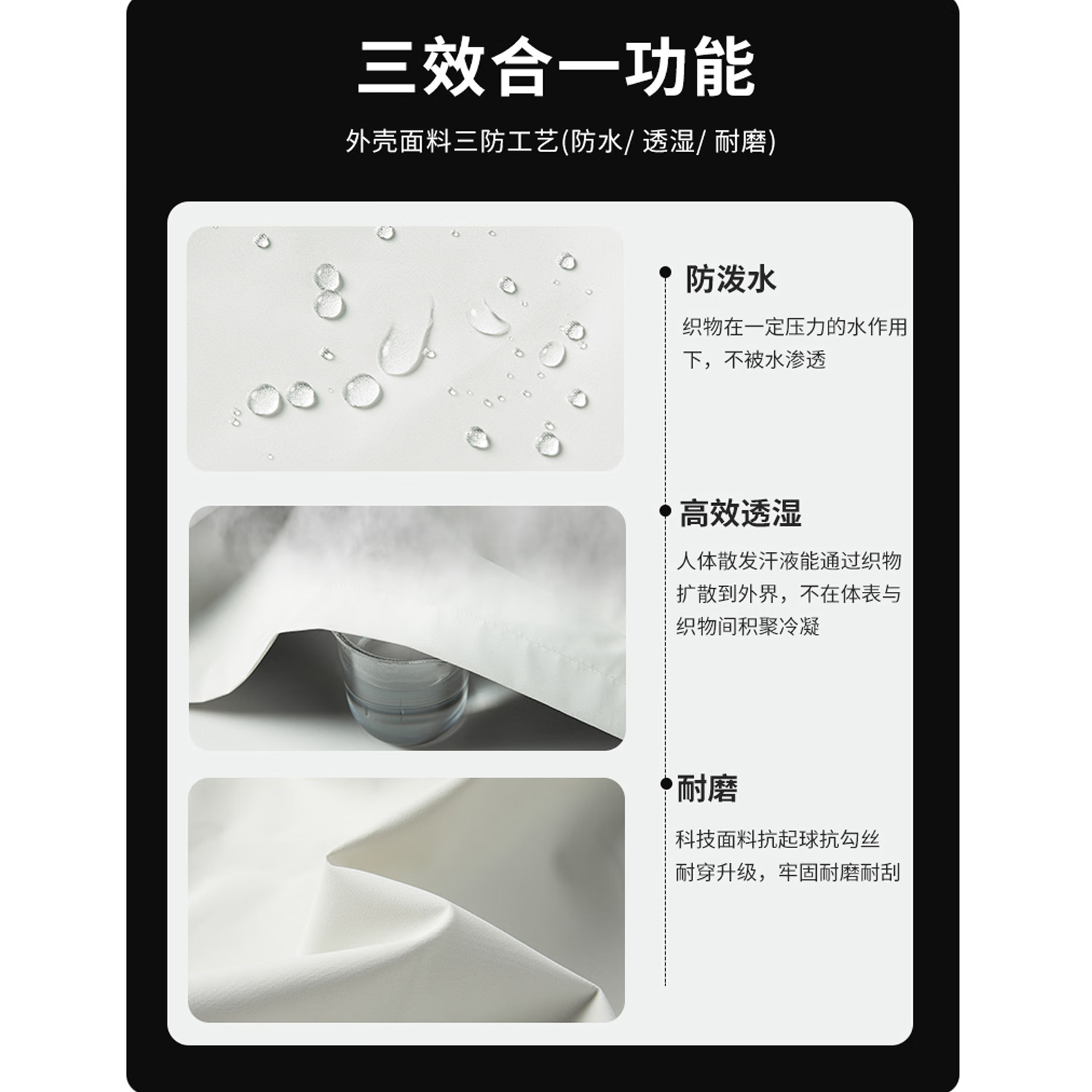 THE URBAN NICE官方品牌户外冲锋衣男秋冬新款软壳三合一夹克男三防水旅游登山服 基础黑 -官方正品 2XL  码【建议155-175斤】