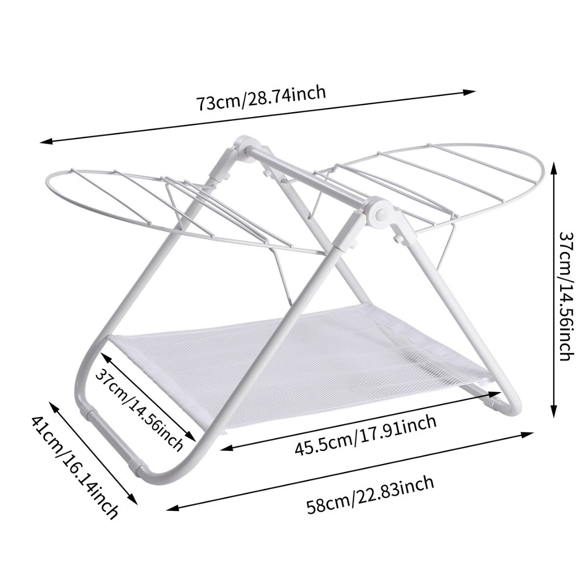 歐潤(rùn)哲飄窗晾衣架落地可折疊室內(nèi)曬衣架家用迷你小型陽(yáng)臺(tái)毛巾架 小號(hào)寶寶款