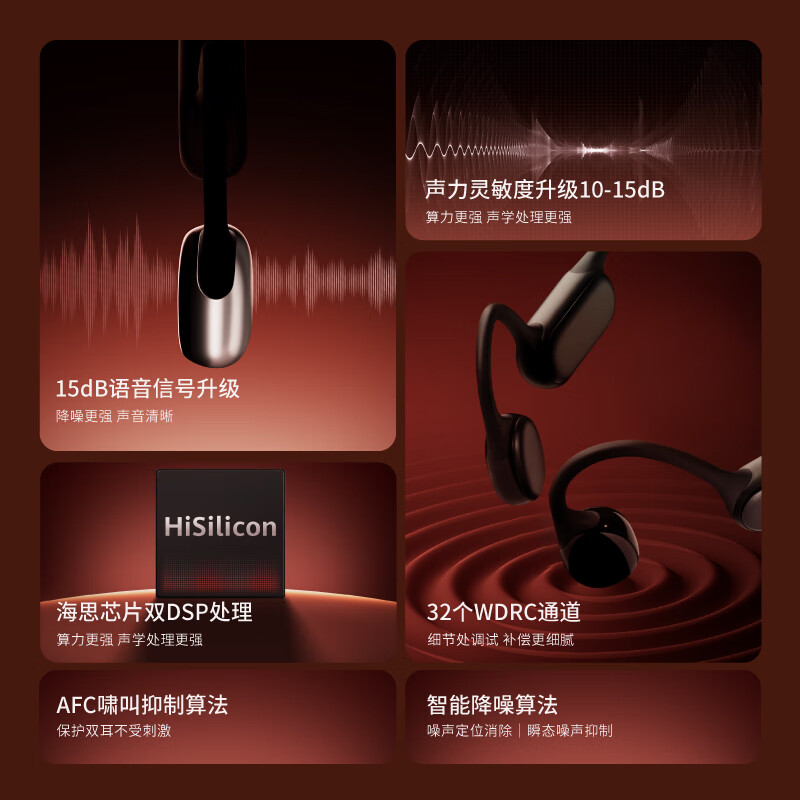 左点zdeer4代升级款骨传导助听器中老年人专用中重度耳聋耳背升级款 4代骨传导|25H长续航|性价比首选