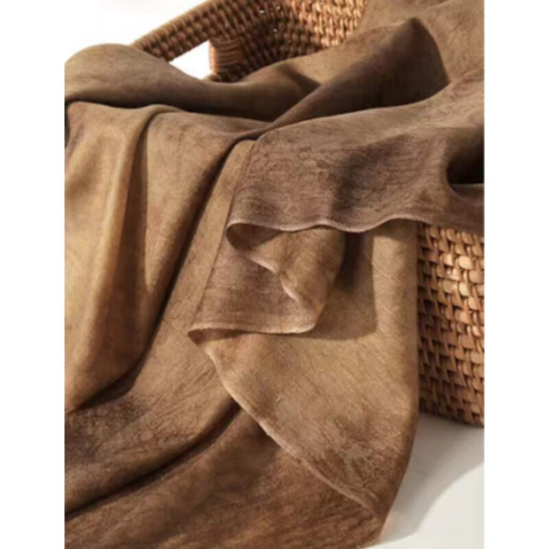 羊毛围巾女士披肩冬季2025新薄款高级感印花保暖空调房新春红围巾 深秋黄 200cm×90cm