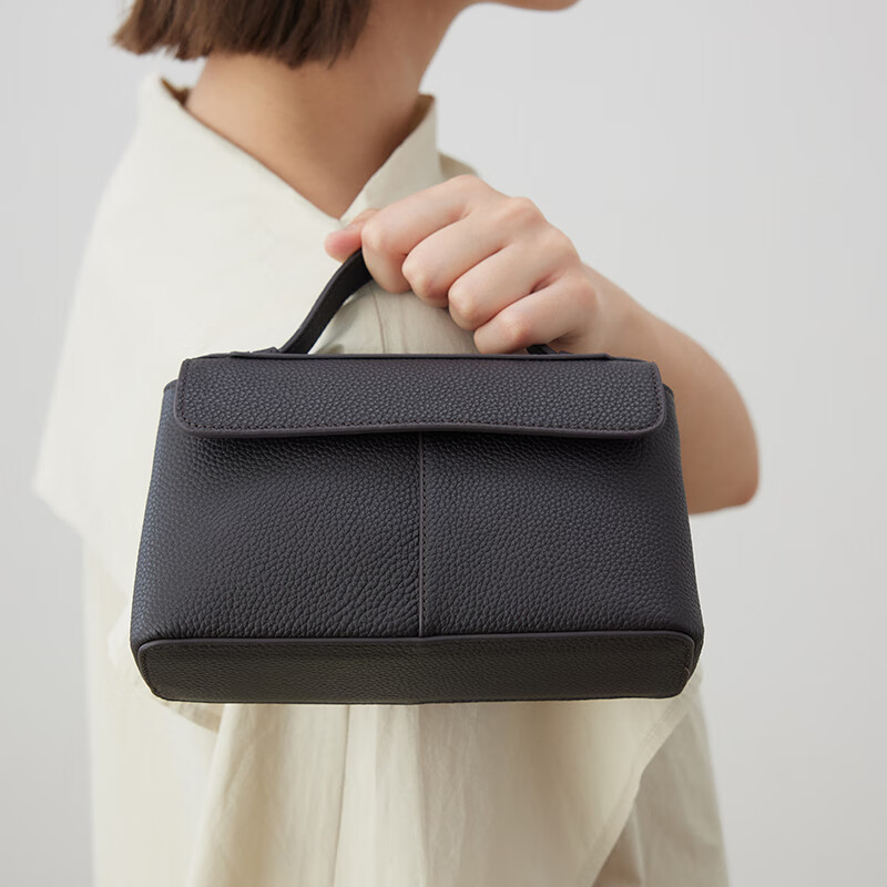 CAMPO MARZIO意大利品牌Noto 轻奢小众女士包包斜挎包女包情人节礼物 大象灰mini号CMB00408