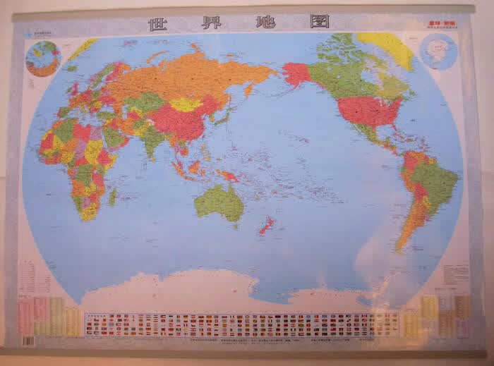 世界地图 星球新版1:33000000