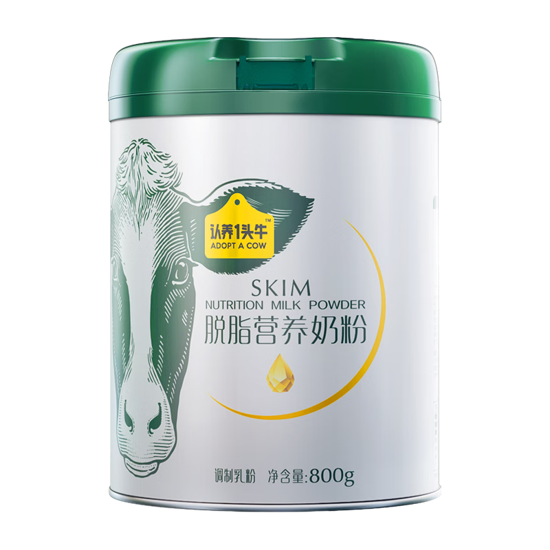 ����һͷţ�������̷۸߸Ƹߵ��׶�ͯѧ��������ȫ֬��֬����� ��֬�̷�800g