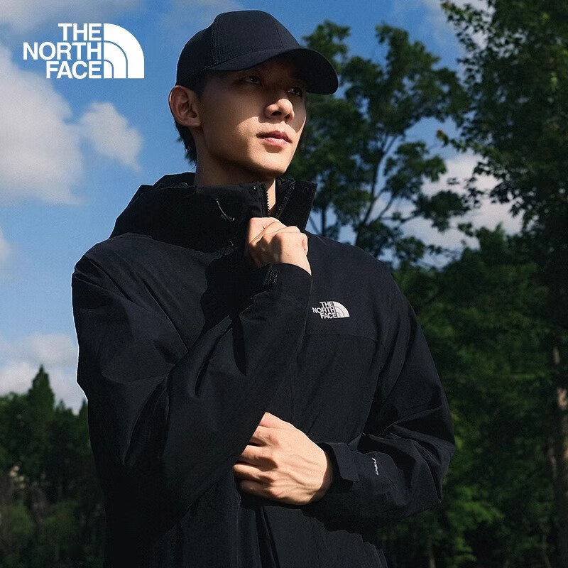 北面（The North Face）男款外套Sangro户外徒步旅行防水保暖抓绒三合一冲锋衣夹克89ZP