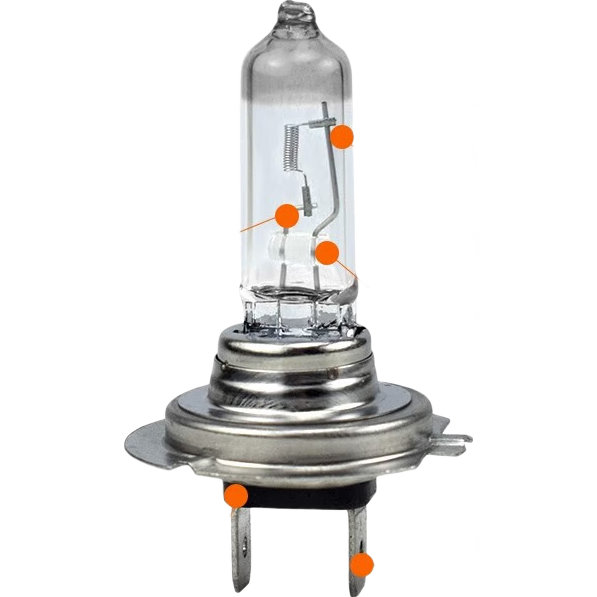 ��������H7�����H1Զ�������±�ش��ʯӢ��12V24V����ǰ��� H7 12V 55W 4.99Ԫ