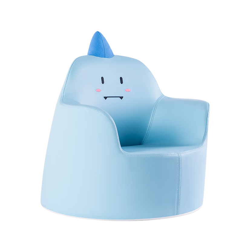 lamami 兒童寶寶小孩閱讀學(xué)坐沙發(fā)凳椅花生桌學(xué)習(xí)書桌椅卡通高彈海綿701 恐藍(lán)藍(lán)小號-推薦1-3歲-單沙發(fā) 海綿 49cm