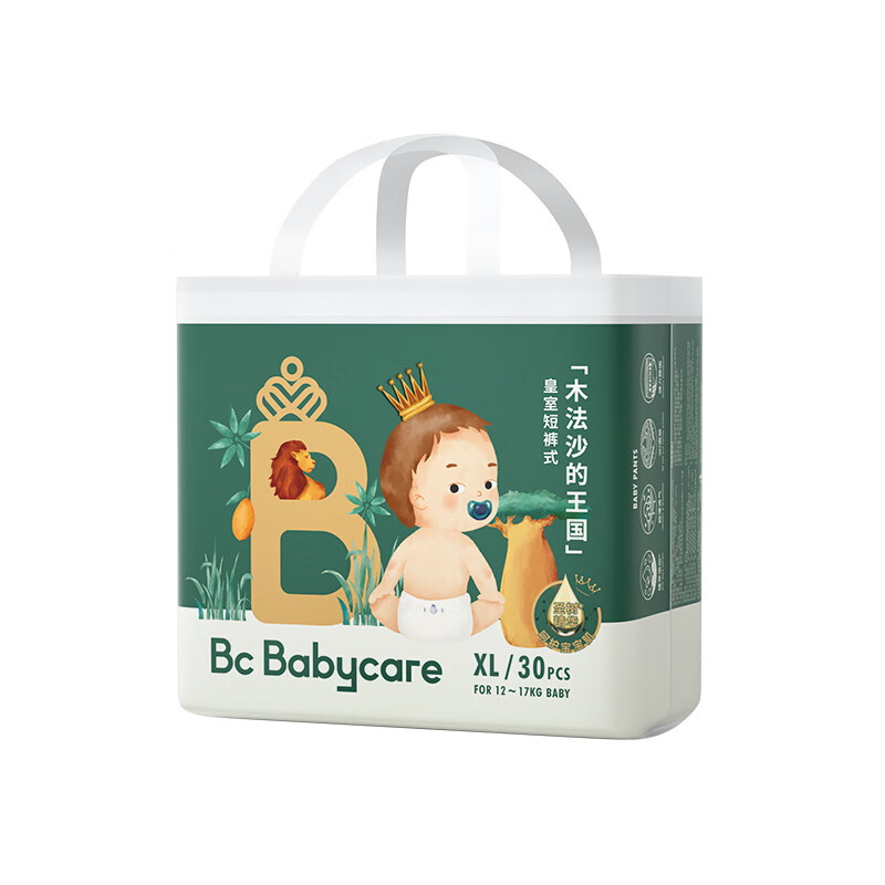 babycare 皇室木法沙的王国拉拉裤尿不湿成长裤新升级箱装XL60片(12-17kg)