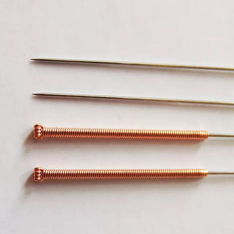 乐灸圆利针一次性加粗针灸针元利针铜柄圆利针100支/盒0.5*75mm(3寸) 0.4*25mm(1寸)