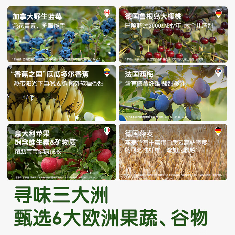 小皮（Little Freddie）婴幼儿水果泥6个月以上宝宝婴幼儿辅食泥 发酵乳水果泥组合装 100g*10袋
