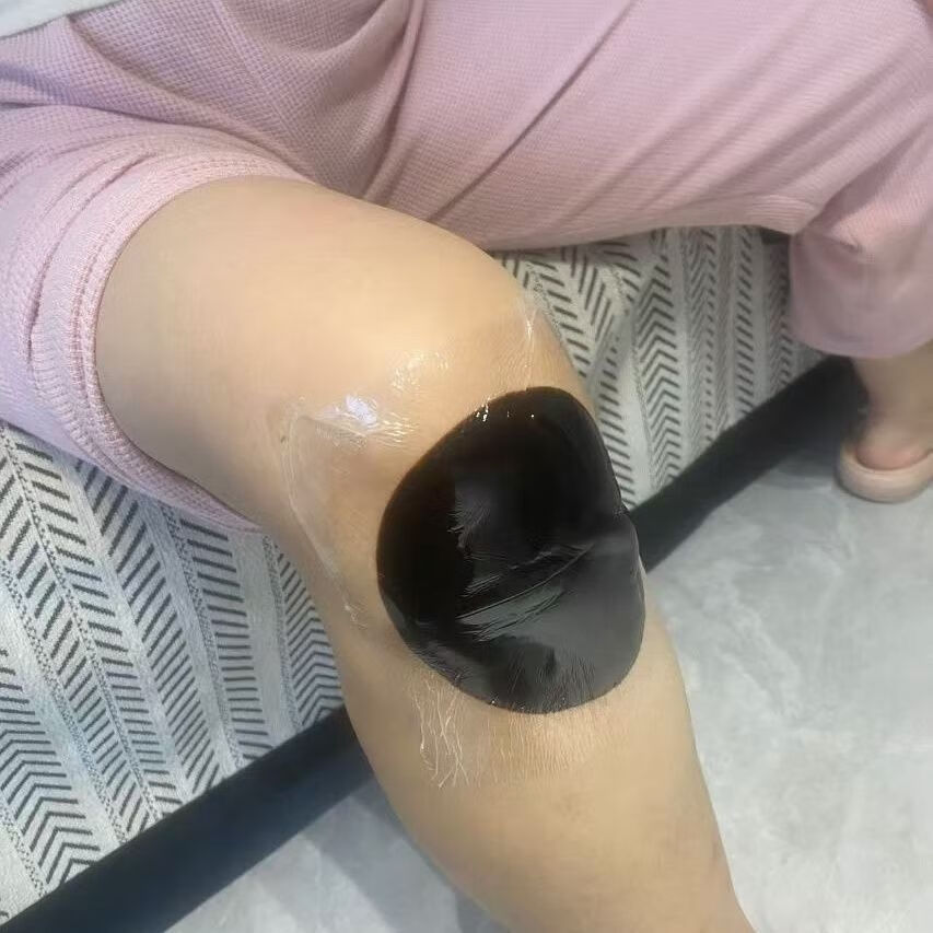 老黑膏药防水型PU膜手工熬制颈肩腰腿膝盖腱鞘炎护腕关节疼痛贴膏 老黑膏14*14 10贴装