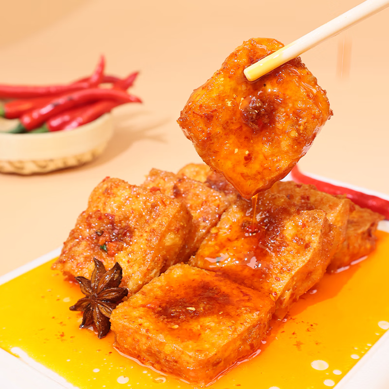 邬辣妈爆汁豆干卤香牛肉味300g 袋装豆干素食休闲追剧解馋零食独立包装