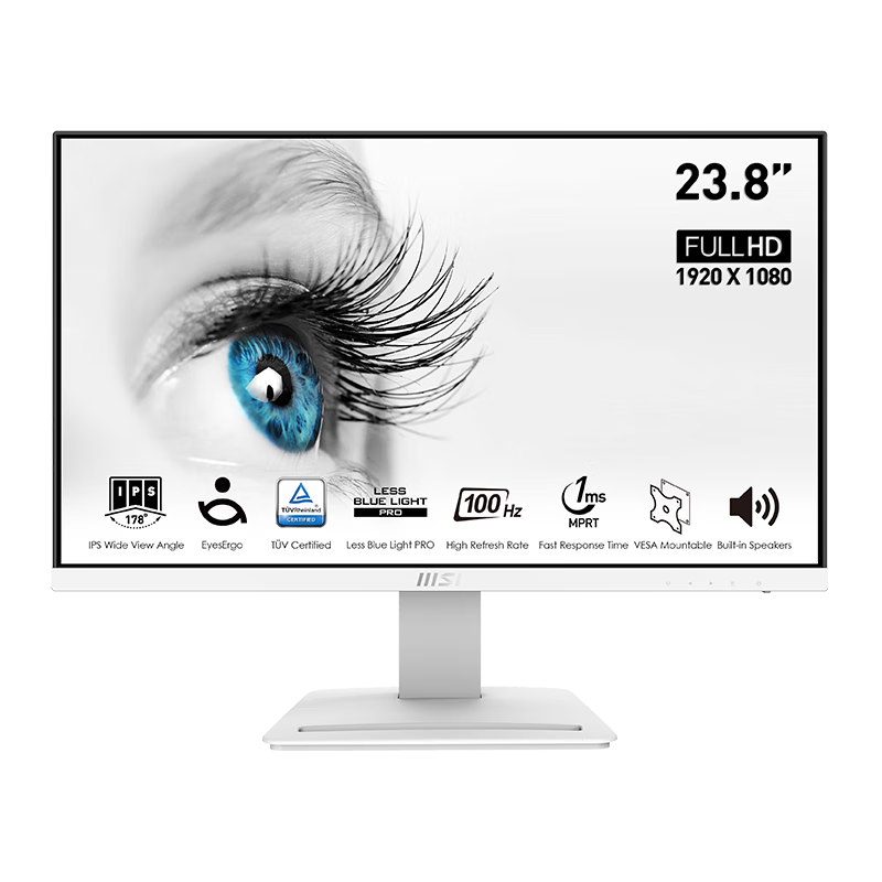 ޵plus:΢ǣMSI23.8ӢFHD100Hzʾ  ֤ IPS õ羺칫۰ɫʾPRO MP243XW