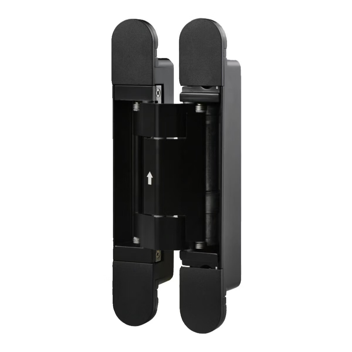 雅潔（ARCHIE）隱形門合頁液壓緩沖阻尼十字鉸鏈可90度定位暗門自動關(guān)門木門 黑色（承重空合頁）