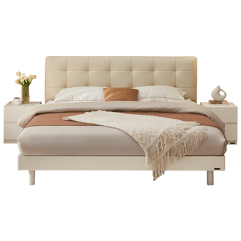 ȫ�ѼҾ� Ƥ�մ��ִ���Լ���ͷ�����1.8x2��������˫�˴�ʵľ�Ż鴲 1070.01Ԫ